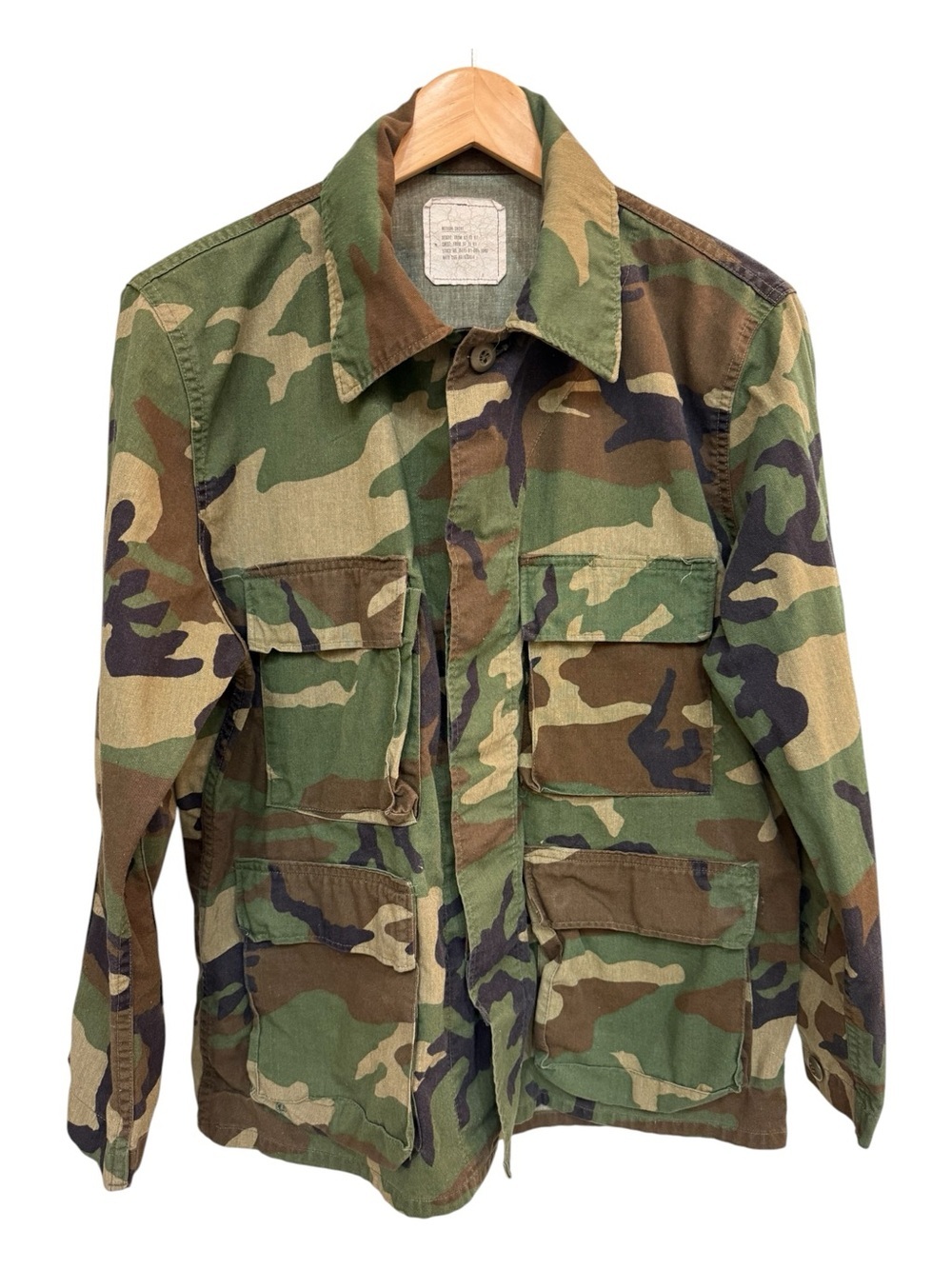 VTG U.S. Military ARMY Woodland BDU Camouflage Jacket Size M/Short